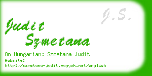 judit szmetana business card